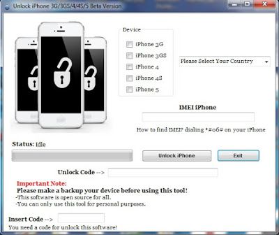 how to unlock iphone 4s country code